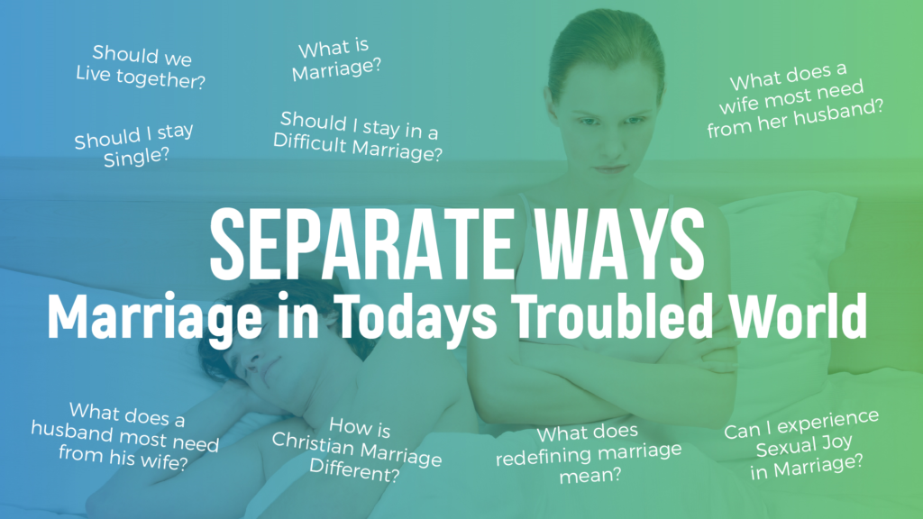 Marriage sermon series by Pastor Vergil Morgan